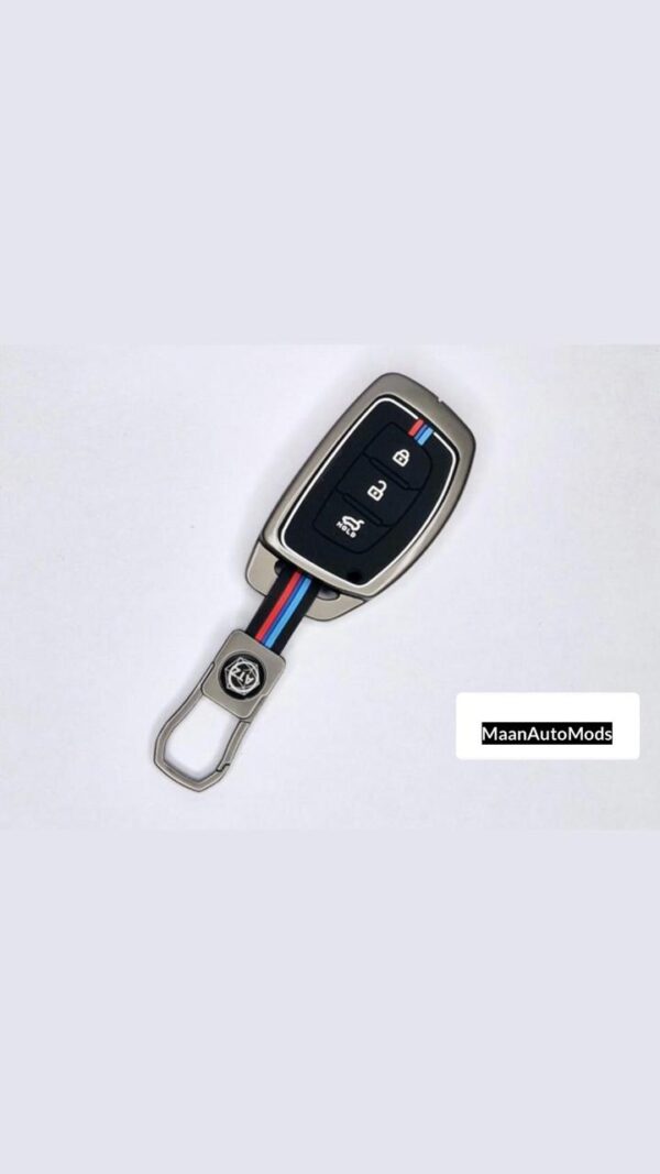 HYUNDAI A3A Car Key Premium Case Metal & Silicone (Pack of 1