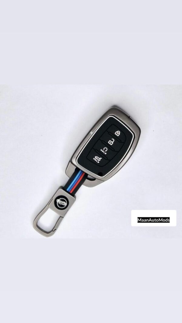 HYUNDAI A4A Car Key Premium Case Metal & Silicone (Pack of 1)