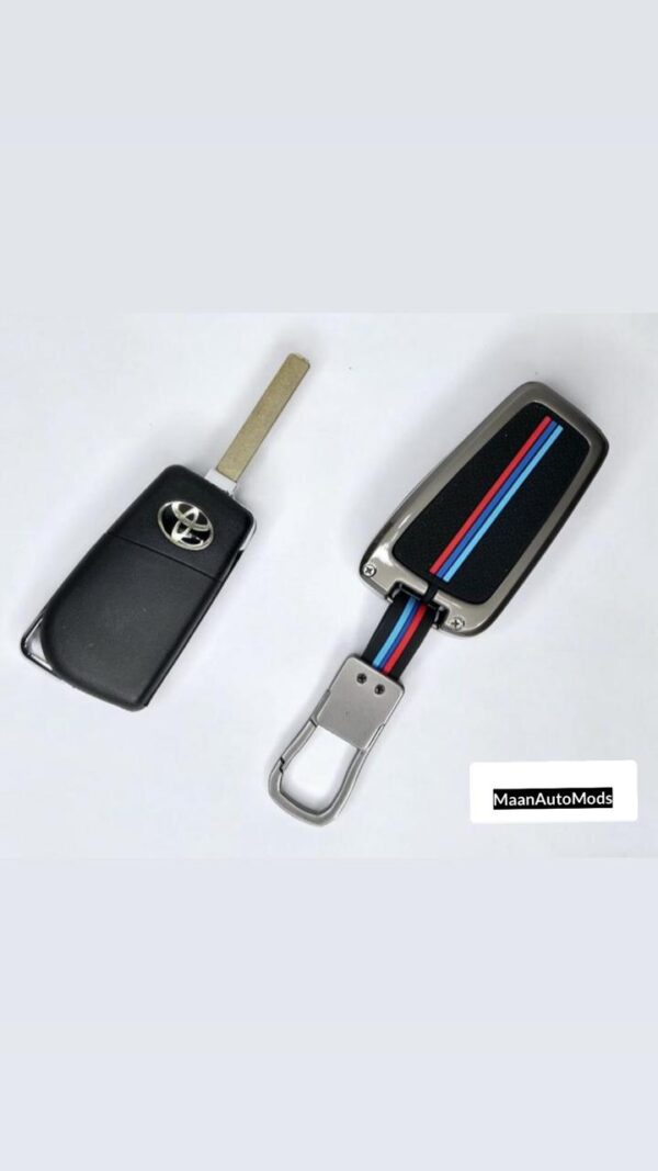 TOYOTA C2 Car Key Premium Case Metal & Silicone (Pack of 1) - Image 2