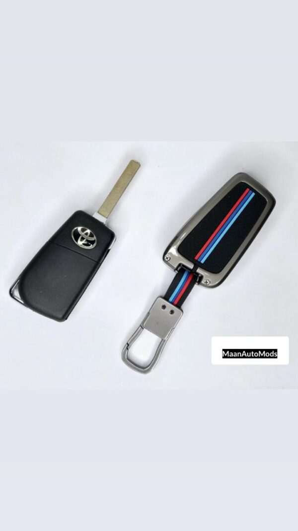 TOYOTA C3 Car Key Premium Case Metal & Silicone (Pack of 1) - Image 2