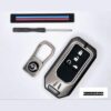 Honda A4A Car Key Premium Case Metal & Silicone (Pack of 1)
