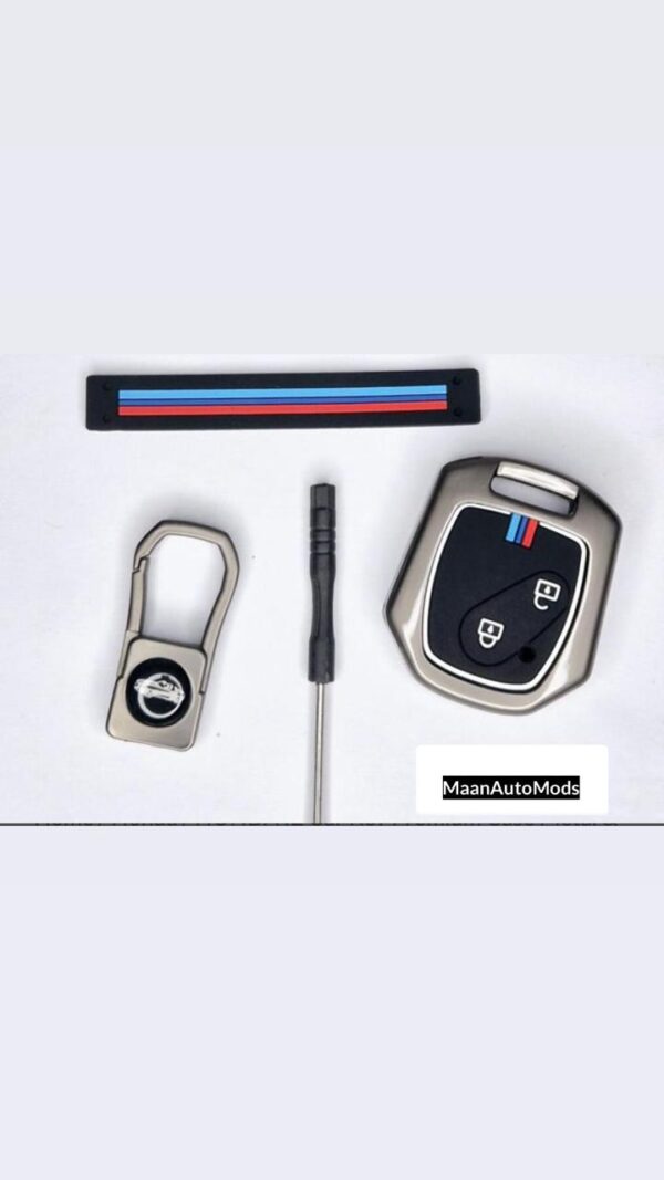 HONDA I2 Car Key Premium Case Metal & Silicone (Pack of 1)