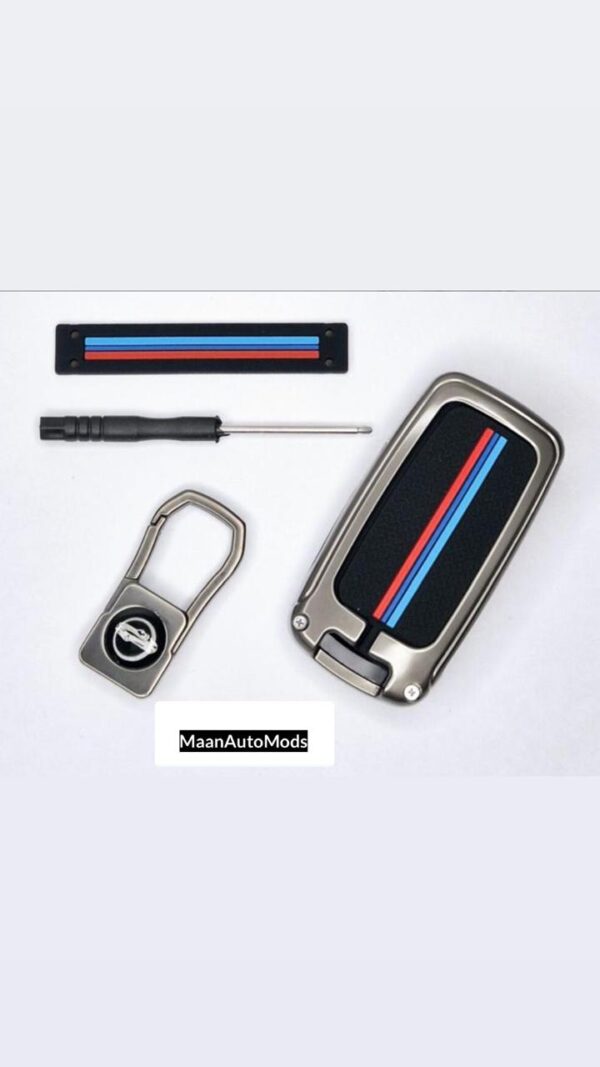 BMW A4 Car Key Premium Case Metal & Silicone (Pack of 1) - Image 2