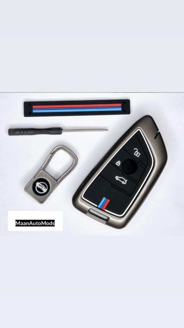 BMW B3 Car Key Premium Case Metal & Silicone (Pack of 1)